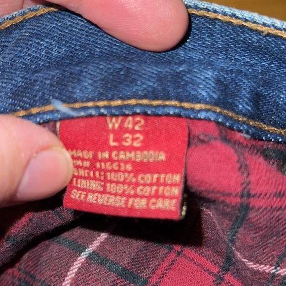 Moose Creek Flannel-Lined Carpenter Jeans 42x32 - Picture 8 of 9